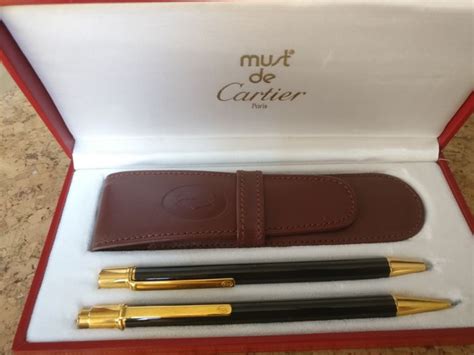 cartier pens prices|cartier pen and pencil set.